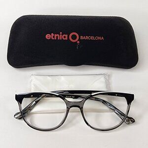 New Etnia Barcelona Hannah Bay BKGY Eye Glasses (Size 52-17-142)